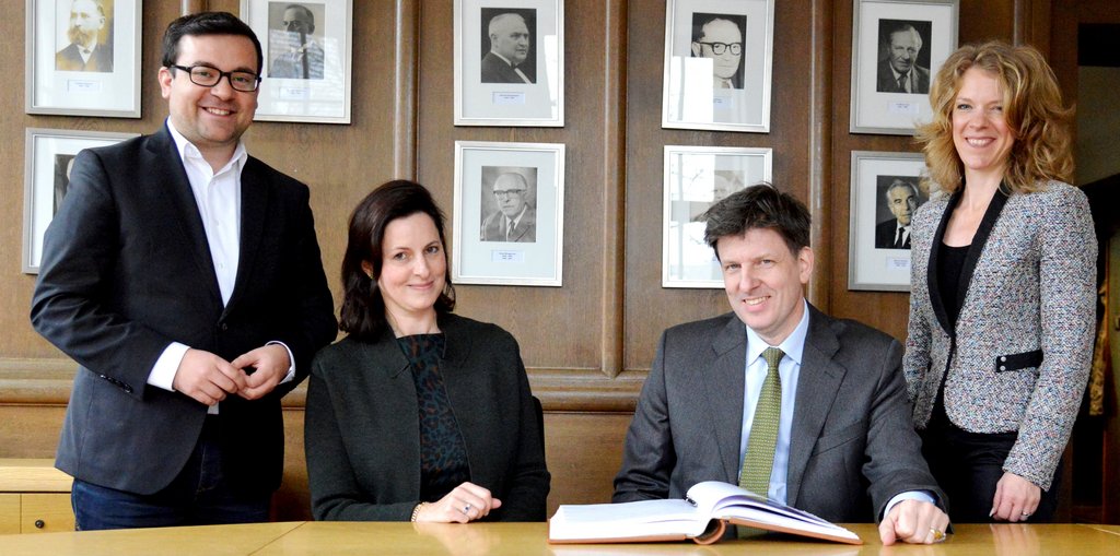 Hoher Besuch: Fürstenpaar besuchte den Bürgermeister
