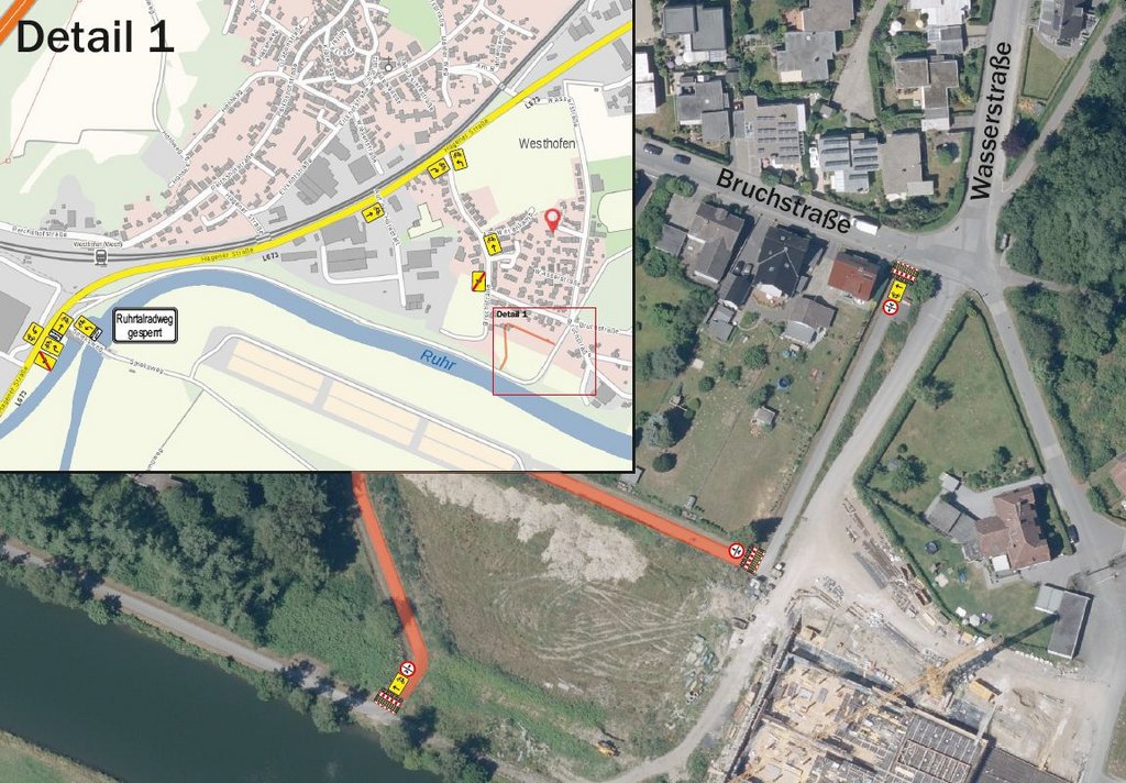 Ruhrtalradweg erhält in Westhofen eine Asphaltdecke