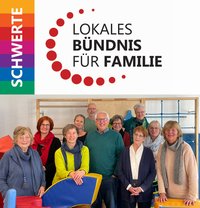 Logo vom Lokales Bündnis für Familie und Foto von den Mitgliedern