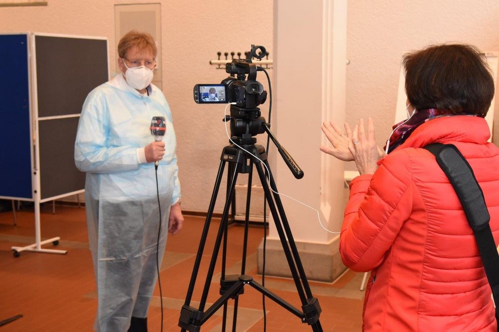 Impfstart im Bürgersaal des Rathauses verlief reibungslos