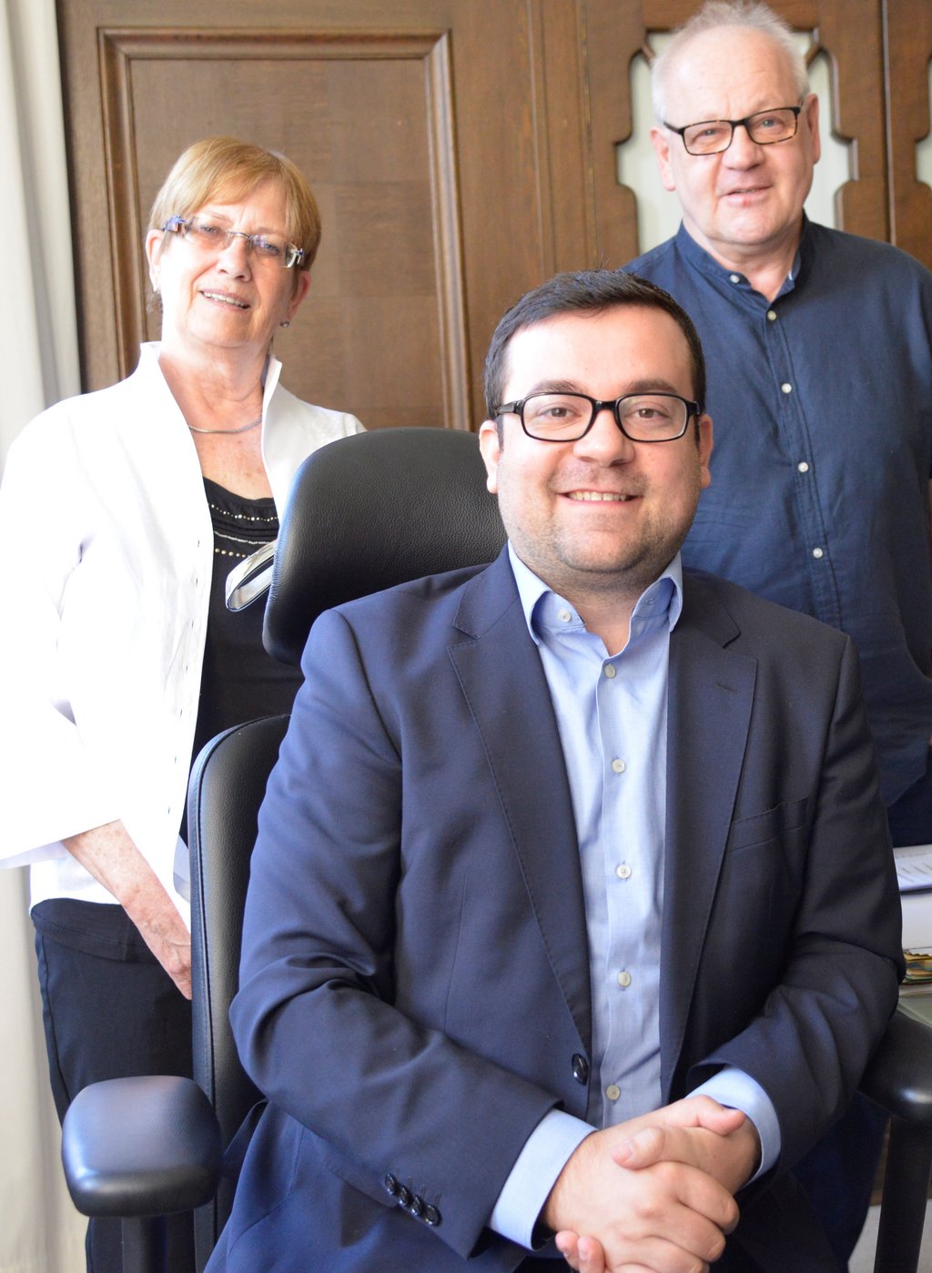 Ein starkes Bürgermeisterteam: Dimitrios Axourgos, Klaus-Jürgen Paul und Ursula Meise
