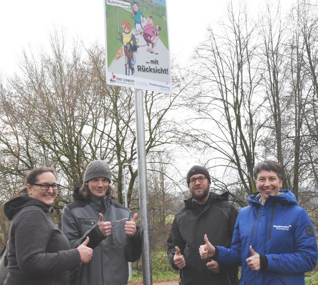 Appell an gegenseitige Rücksicht auf dem Ruhrtalradweg