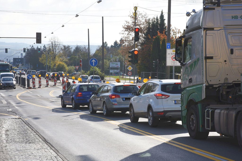 Foto: An dieser Stelle kann bald wieder nach links in die Heidestraße abgebogen werden.