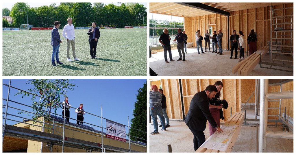 Richtfest für neues Vereinsheim des Geisecker SV