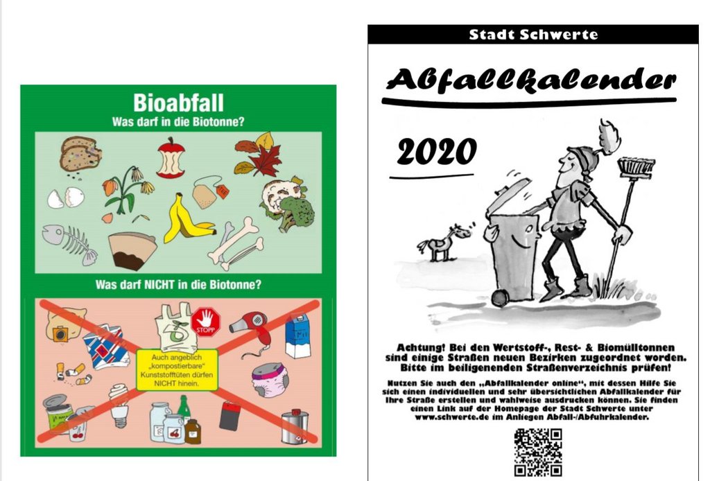 Der neue Abfallkalender ist da Veränderte Müllabfuhr