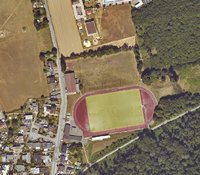 Luftbild: Lage des Bolzplatzes