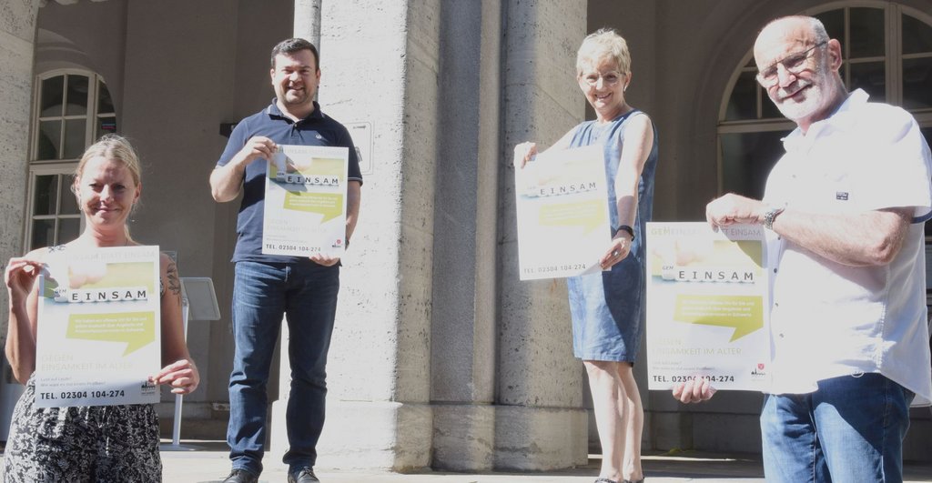 Plakate und Postkarten für den Kampf gegen Einsamkeit im Alter