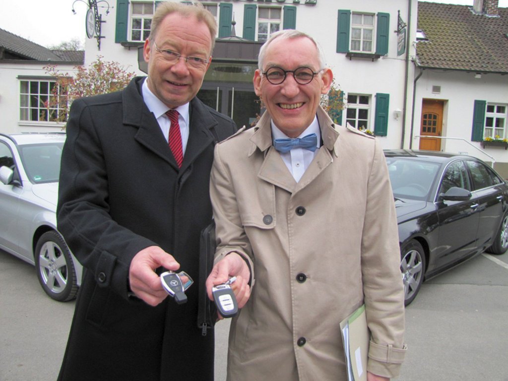 Gelungener Perspektivenwechsel: Heinrich Böckelühr und Stefan Schreiber sammeln wertvolle Eindrücke Foto