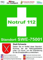 Schild Waldrettungspunkte