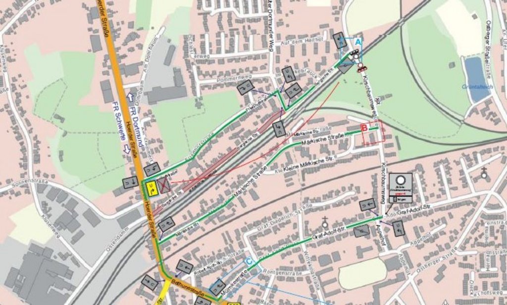Brücke am Kirschbaumsweg ab 25.04.2022 gesperrt