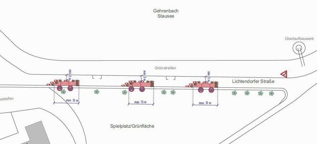Spielplatzsanierung: Lichtendorfer Straße stellenweise halbseitig gesperrt