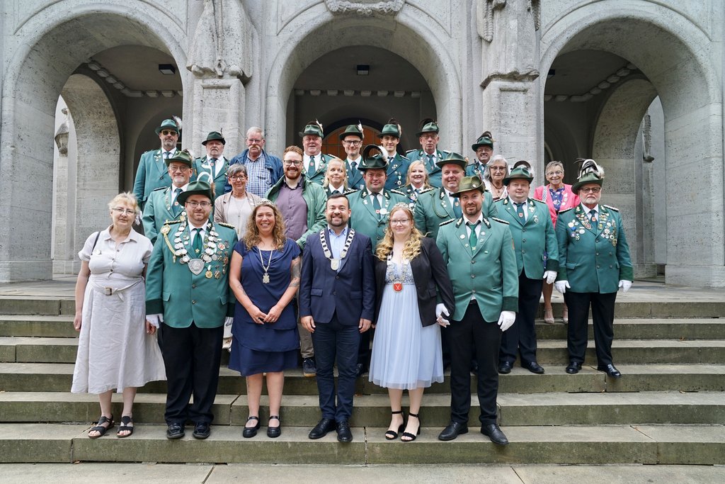 Empfang im Rathaus: Bürgermeister würdigt Engagement der Wandhofener Schützen